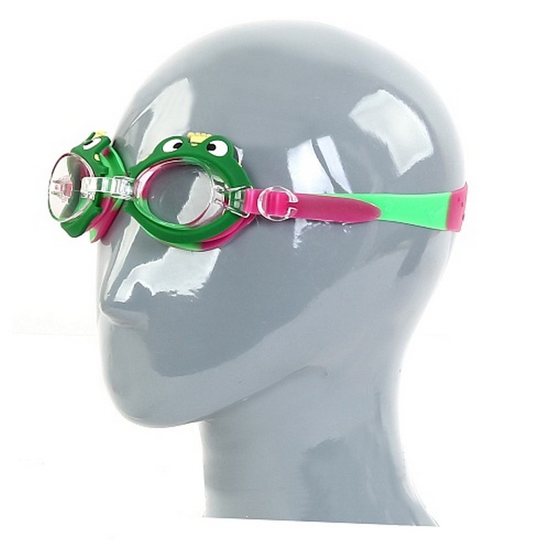 фото Очки для плавания детские larsen лягушонок dr-g1721 зеленые