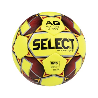 фото Мяч футбольный select flash turf, 810708-553 жел/крас/сер, размер 5