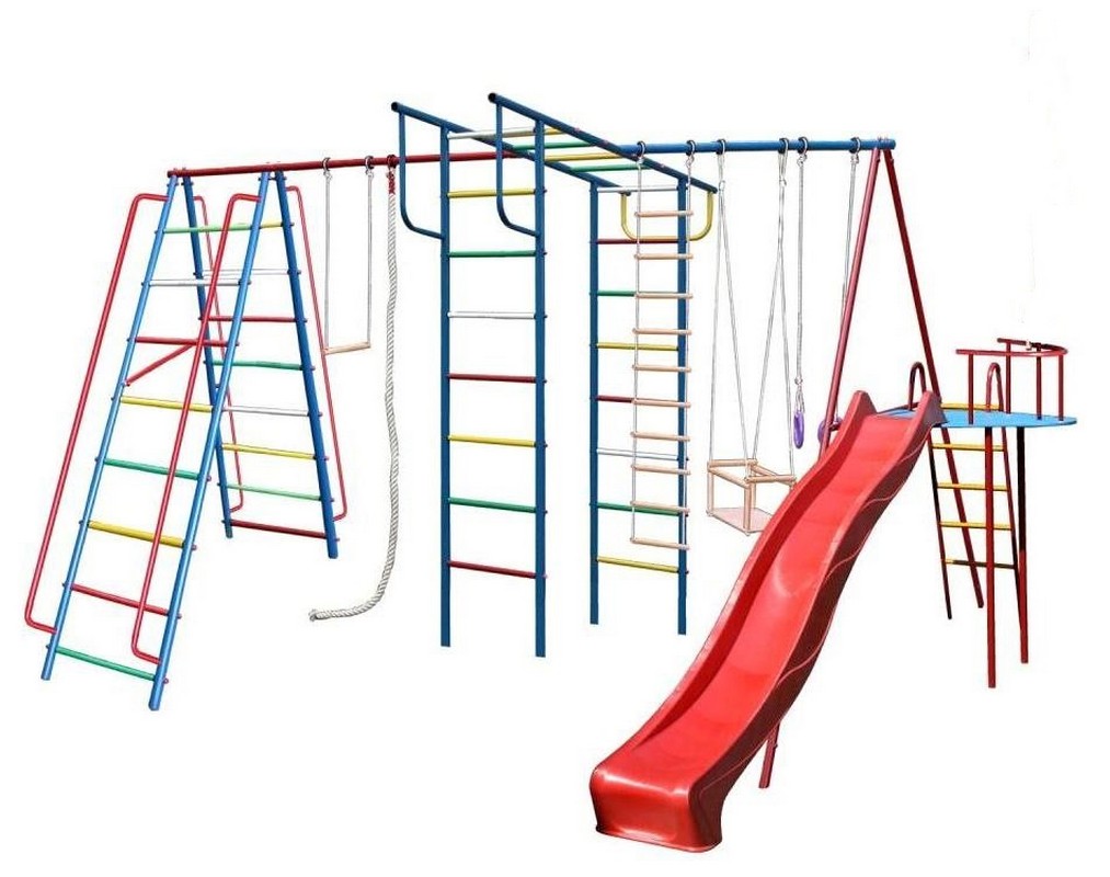 фото Детский спортивный комплекс вертикаль а1+п дачный макси с горкой 3,0 м + дополнение моряк