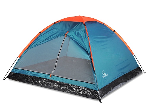 Палатка 3-х местная Greenwood Summer 3 синий/оранжевый 500_375