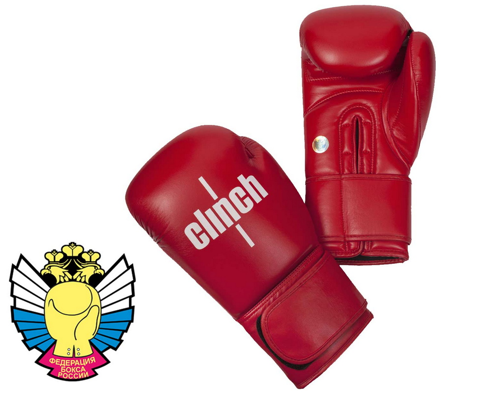 фото Боксерские перчатки clinch olimp c111 красный 10 oz