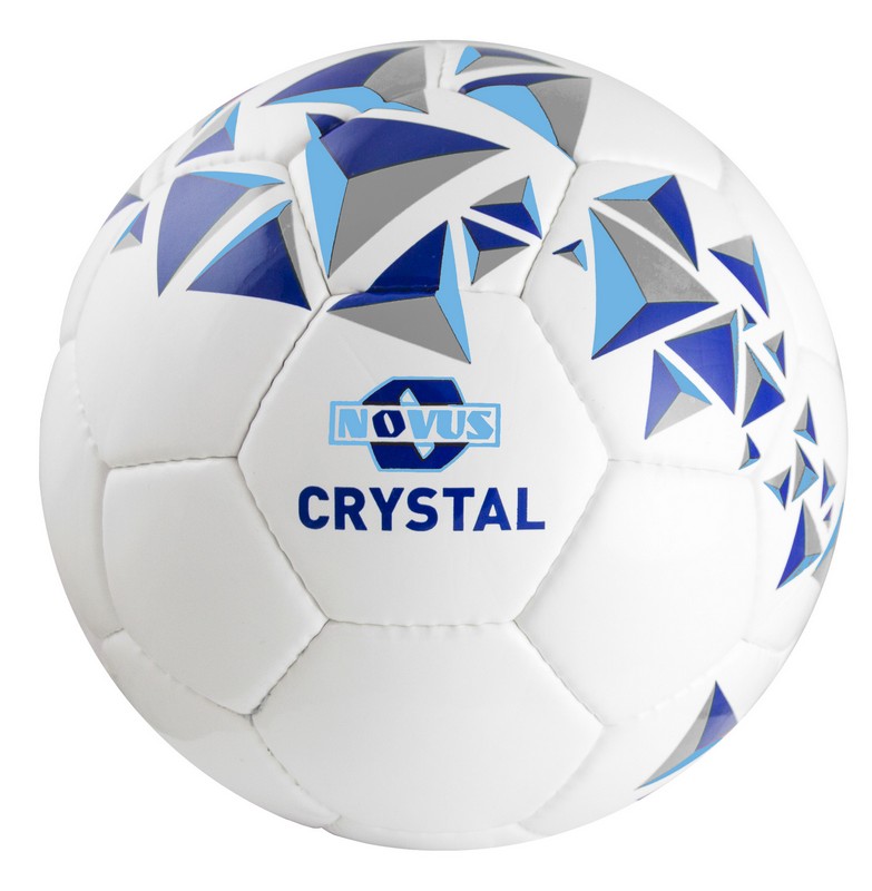 фото Мяч футбольный novus crystal р.5 бело-сине-голубой