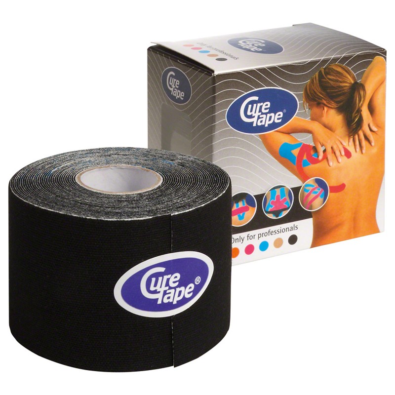 фото Тейп кинезиологический curetape black