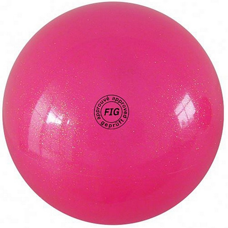 фото Мяч для художественной гимнастики 15 см gc 02 розовый металлик nobrand
