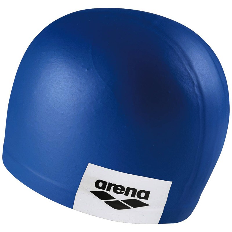 фото Шапочка для плавания arena logo moulded cap 001912101-211, синий, силикон