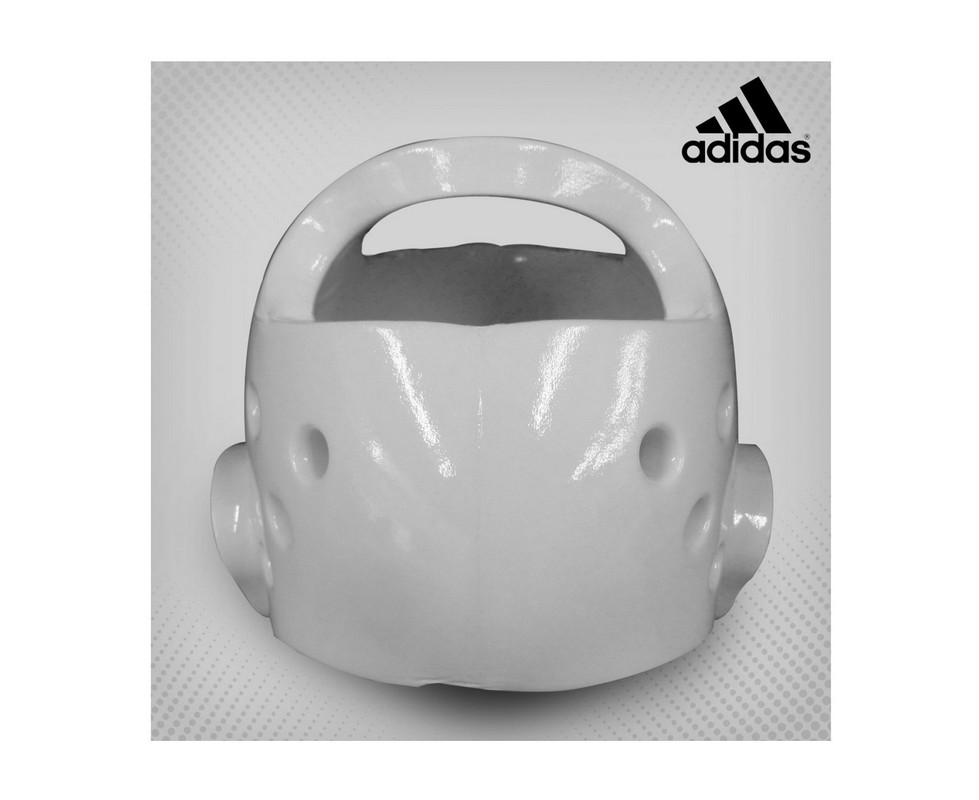 Шлем для тхэквондо Adidas Head Guard Dip Foam WTF белый adiTHG01 979_800