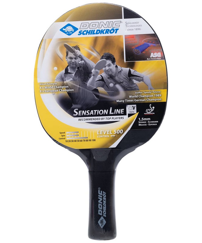 фото Ракетка для настольного тенниса donic sensation line level 500