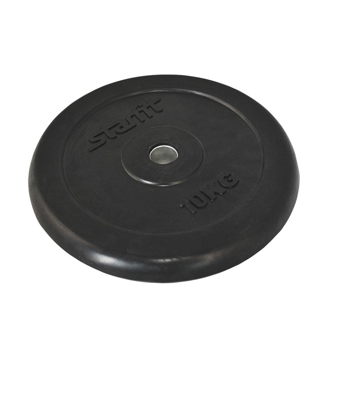 фото Диск обрезиненный d26мм star fit bb-202 10 кг черный