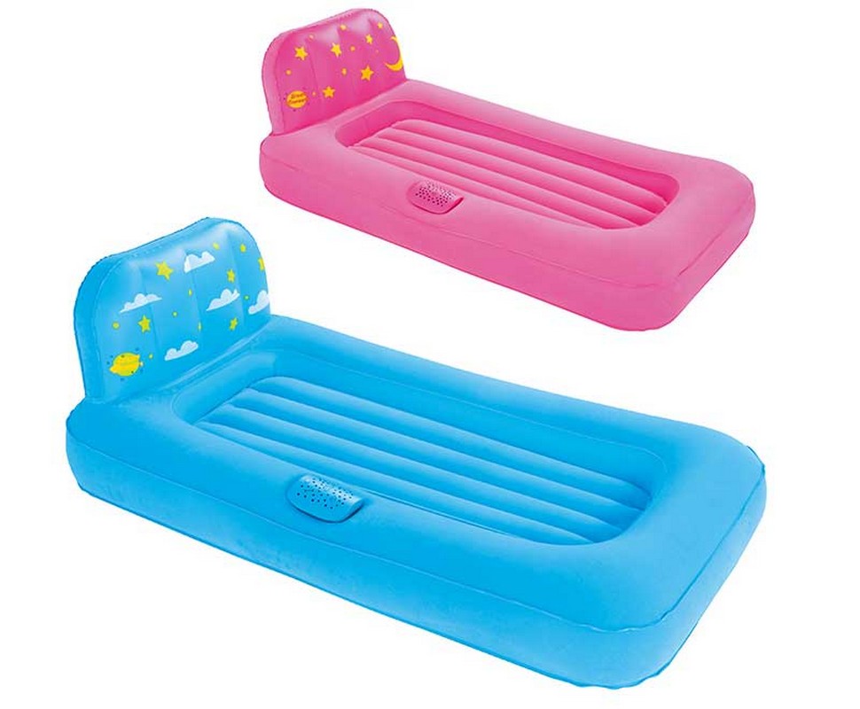 фото Надувной матрас (кровать) 132х76х46см bestway dream glimmers comfort airbed 67496