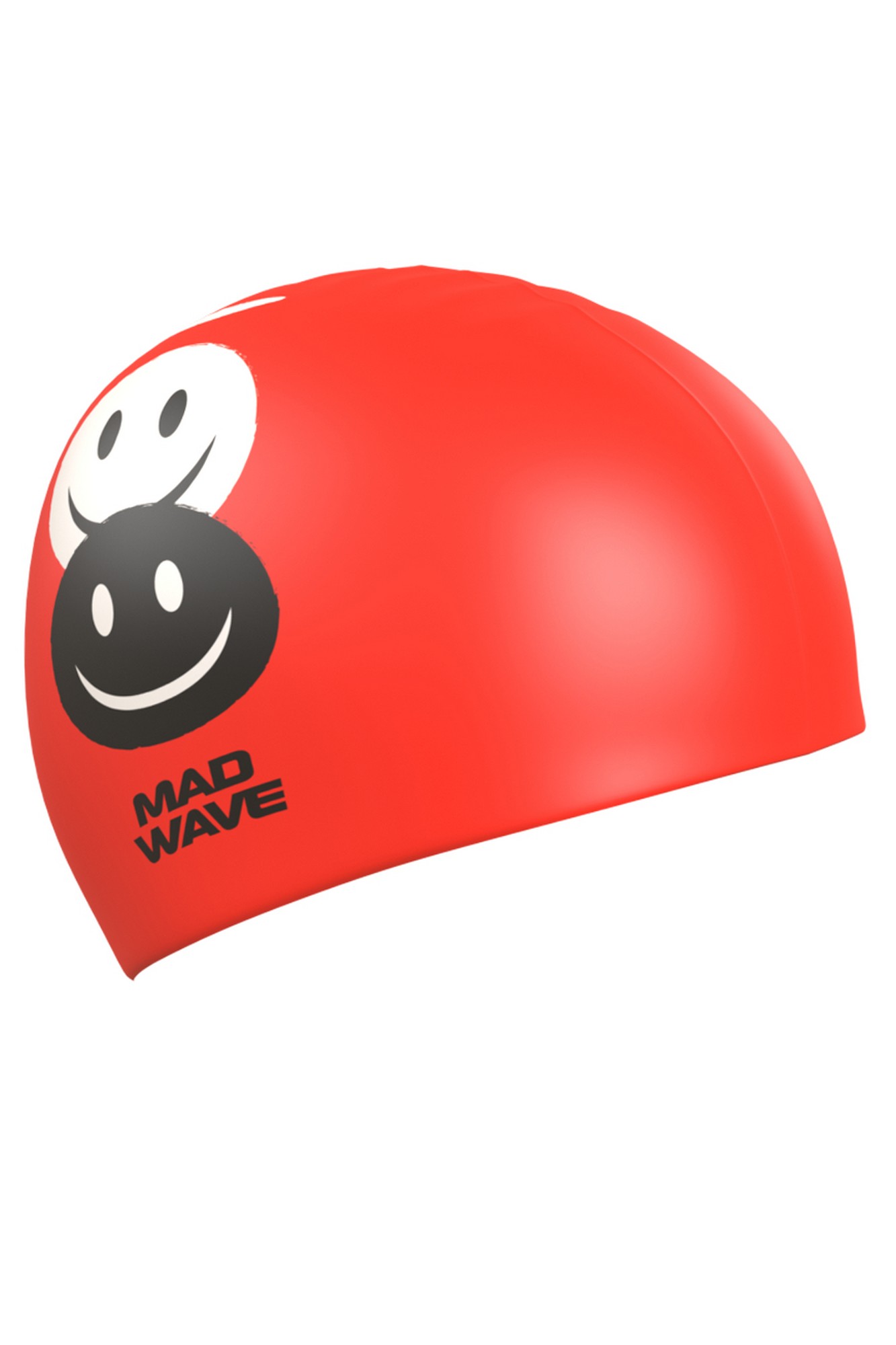 фото Юниорская силиконовая шапочка mad wave emoji m0573 08 0 05w красный