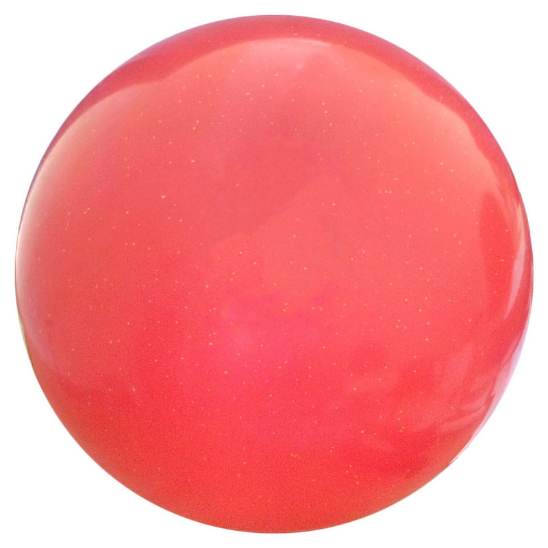 фото Мяч для художественной гимнастики t07574, коралловый с блестками nobrand