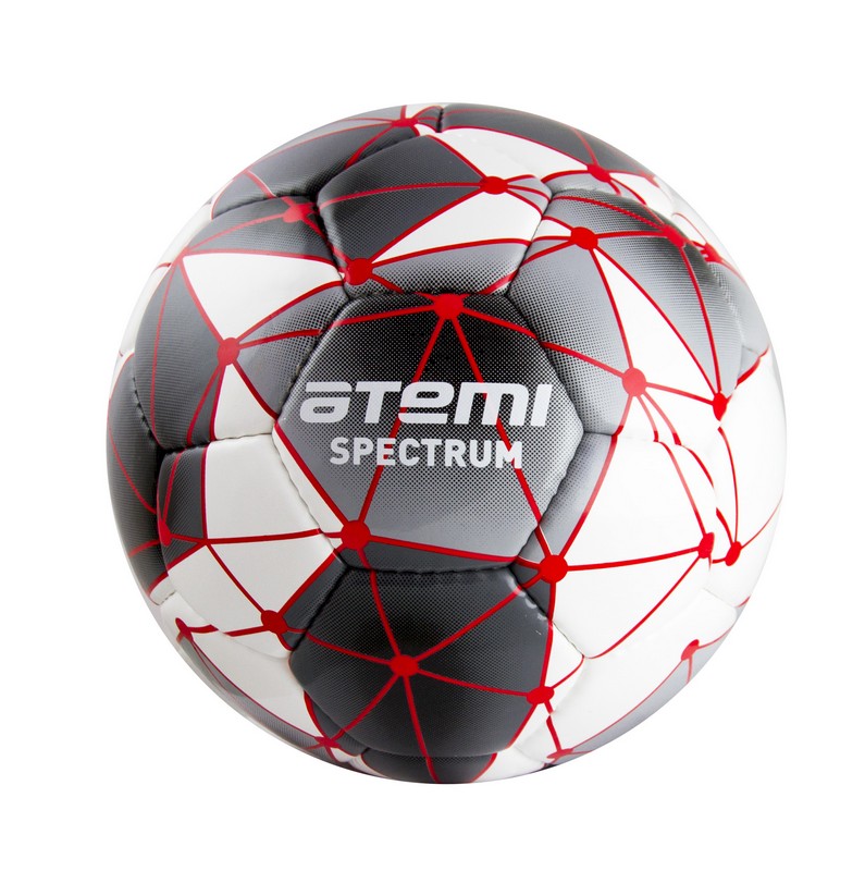 фото Мяч футбольный atemi spectrum р.5 бело-серый