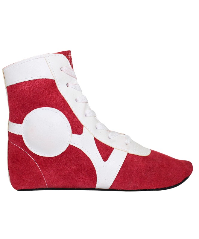 фото Обувь для самбо rusco sm-0101 замша красный