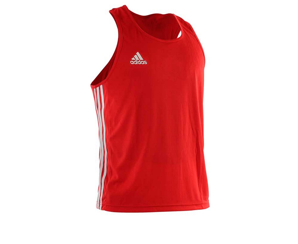 фото Майка боксерская adidas boxing top punch line красная adibtt02