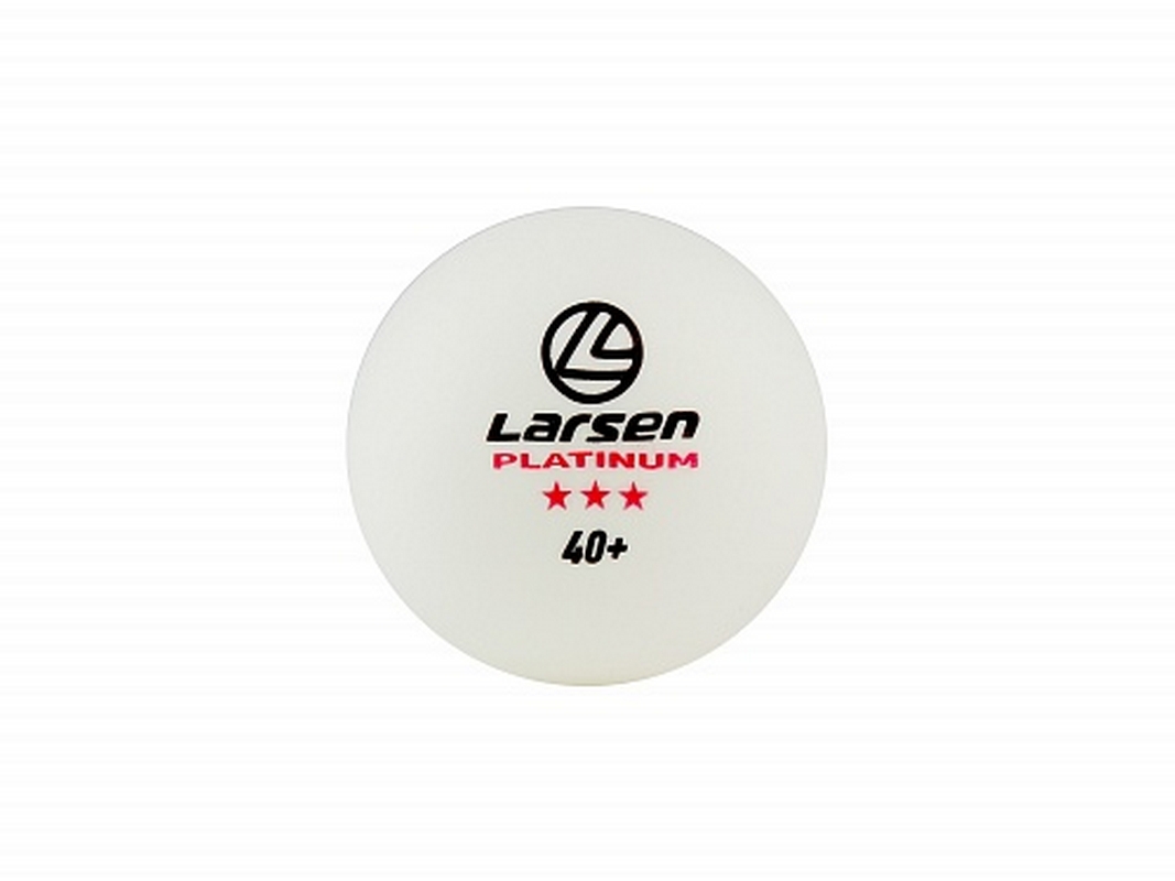 Шарики для настольного тенниса Silver Platinum 3 Star (6 шт.), ABS пластик Larsen 8333 белый 1067_800