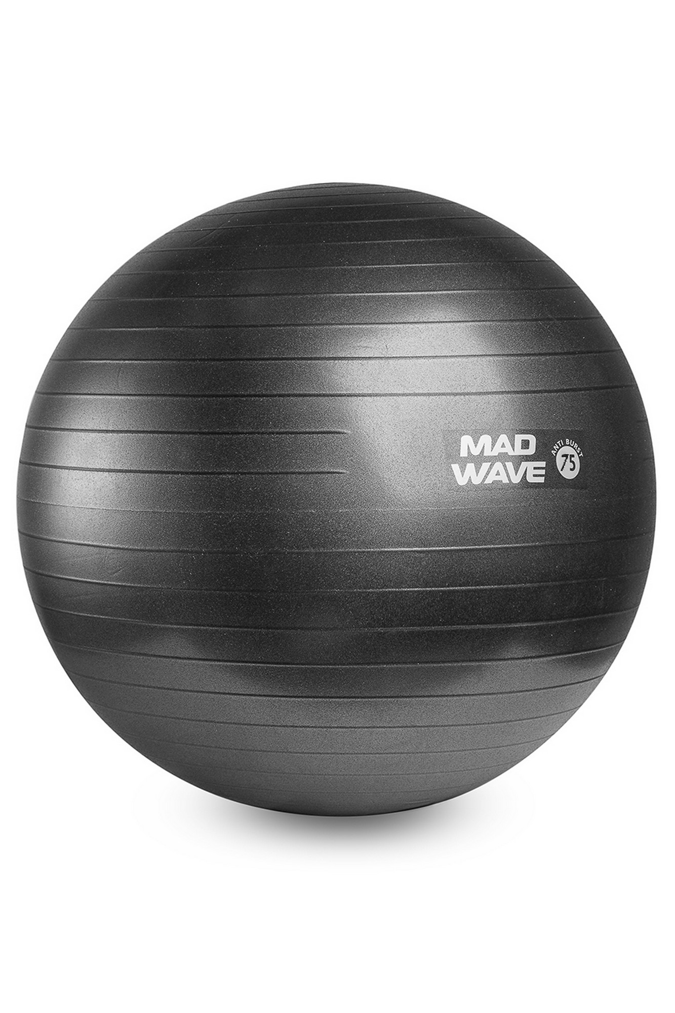 фото Мяч для фитнеса mad wave anti burst gym ball m1310 01 3 01w графитовый