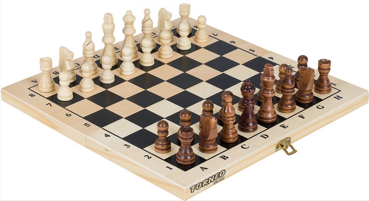 фото Настольная игра torneo 2 в 1: шахматы, шашки trn-sh1