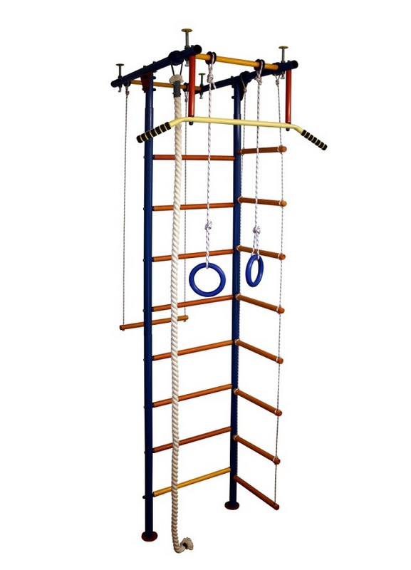 фото Детский спортивный комплекс вертикаль юнга 2.1д турник широкий хват