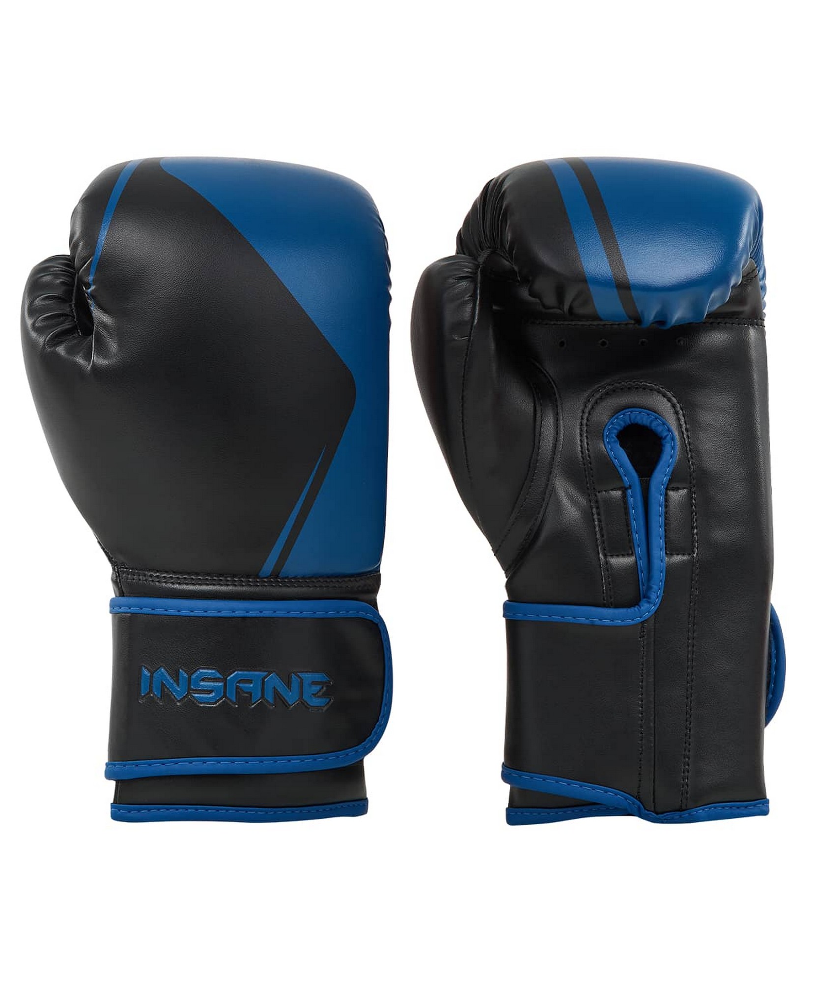 фото Перчатки боксерские insane montu пу, 12 oz, синий