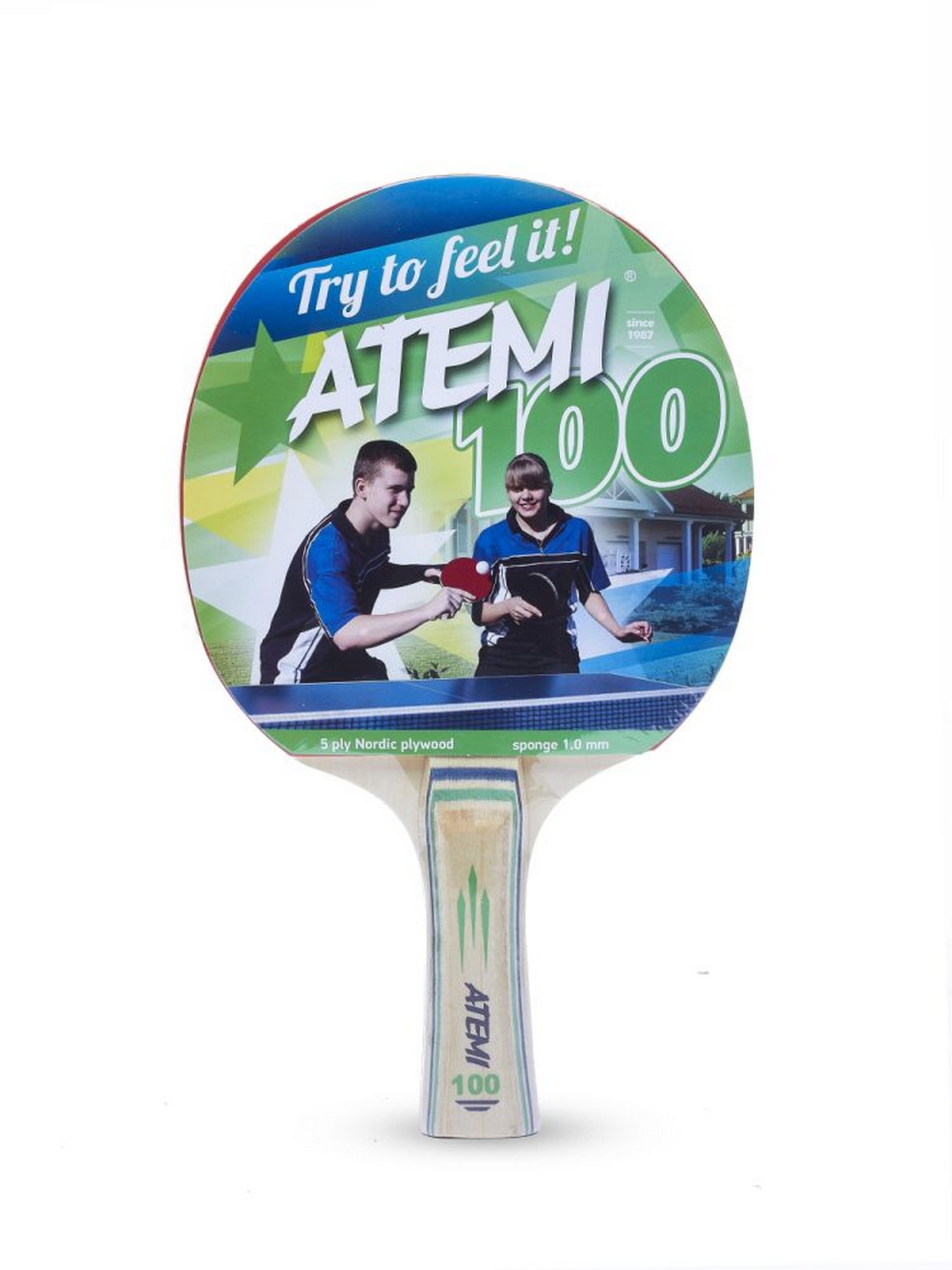 фото Ракетка для настольного тенниса atemi 100 cv
