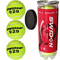 Мячи для большого тенниса Swidon 929 3 штуки (в тубе) E29377 120_120