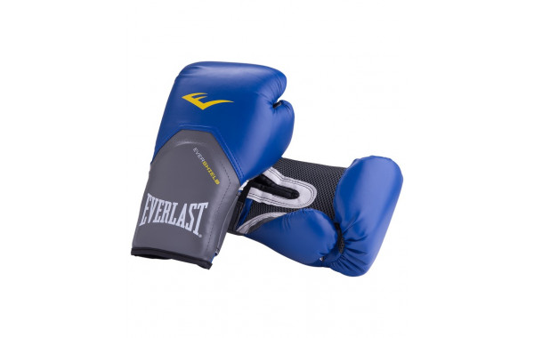 Перчатки боксерские Everlast Pro Style Elite 2214E, 14oz, к/з, синий 600_380