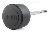 Штанга неразборная обрезиненная 45 кг. Прямой гриф VictoryFit VF-DX4450