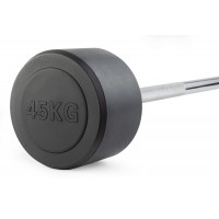 Штанга неразборная обрезиненная 45 кг. Прямой гриф VictoryFit VF-DX4450