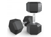 Гантель гексагональная обрезиненная 30 кг UnixFit DBHEX30