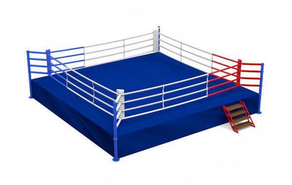 Ринг боксерский на подиуме Glav размер 7х7х1 м, боевая зона 6х6 м 5.300-7 600_380