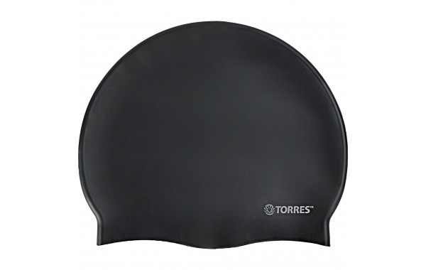 Шапочка для плавания Torres No Wrinkle, силикон SW-12203BK черный 600_380