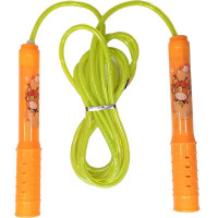 Скакалка ПВХ с пластиковыми ручками 280см Sportex E32632-3 оранжевый