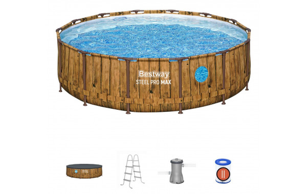 Каркасный бассейн 427х107см, фильтр-насос, лестница, тент Bestway Splashview Pool 561JM 600_380