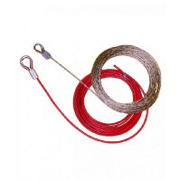Трос для волейбольной сетки 3,0мм металл в оплетке 15м DSAthletic красный