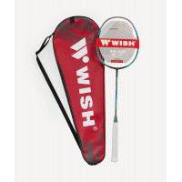 Ракетка для бадминтона Wish Carbon Pro 98, серый\зеленый