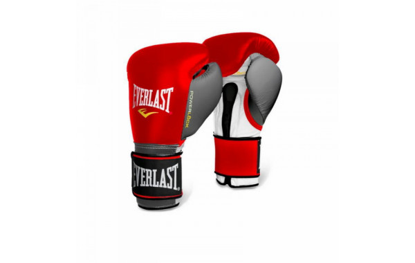 Боксерские перчатки Everlast Powerlock 12 oz красн/сер. 2200556 600_380