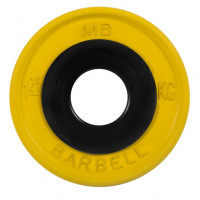 Диск олимпийский d51мм евро-классик MB Barbell MB-PltCE-1,25 1,25 кг желтый