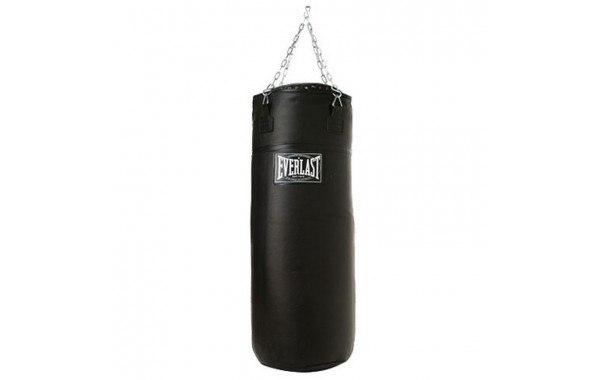Боксерский мешок Everlast super leather 100lb 45 кг черный 251001 600_380