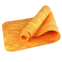 Коврик для йоги Sportex ТПЕ 183х61х0,6 см B34520 TPEM6-101 оранжевый гранит