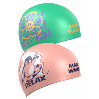 Силиконовая шапочка Mad Wave Reverse Relax M0554 37 0 00W Розовый