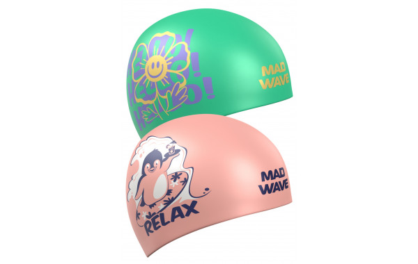 Силиконовая шапочка Mad Wave Reverse Relax M0554 37 0 00W Розовый 600_380