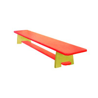 Скамейка для детского сада цветная 150 см Dinamika ZSO-002335