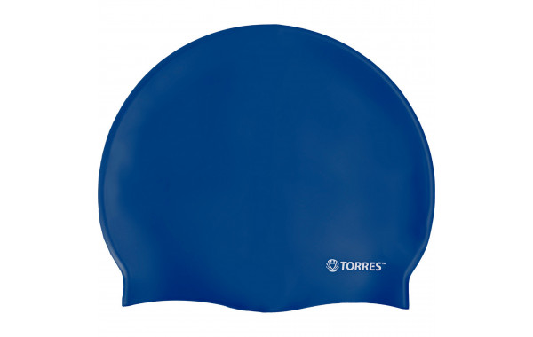 Шапочка для плавания Torres Flat, силикон SW-12201BL синий 600_380