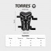 Щитки Torres Training FS2306 черно-салатовый 75_75