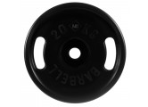 Диск олимпийский d51мм евро-классик с ручками MB Barbell MB-PltBS-20 20 кг черный