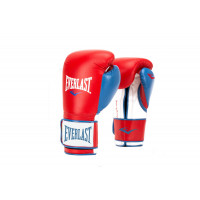 Перчатки тренировочные Everlast Powerlock PU 16oz красн/син. P00000730