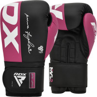 Перчатки тренировочные RDX BGR-F4P-12oz розовый\черный