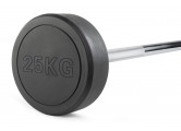 Штанга неразборная обрезиненная 25 кг. Прямой гриф VictoryFit VF-DX4250