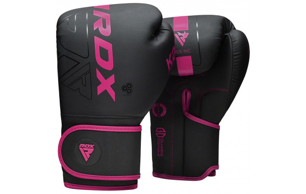 Перчатки тренировочные RDX F6 BGR-F6MP-6OZ розовый 600_380