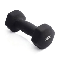 Гантель гексагональная неопрен 3 кг VictoryFit VF-DHN030 черный